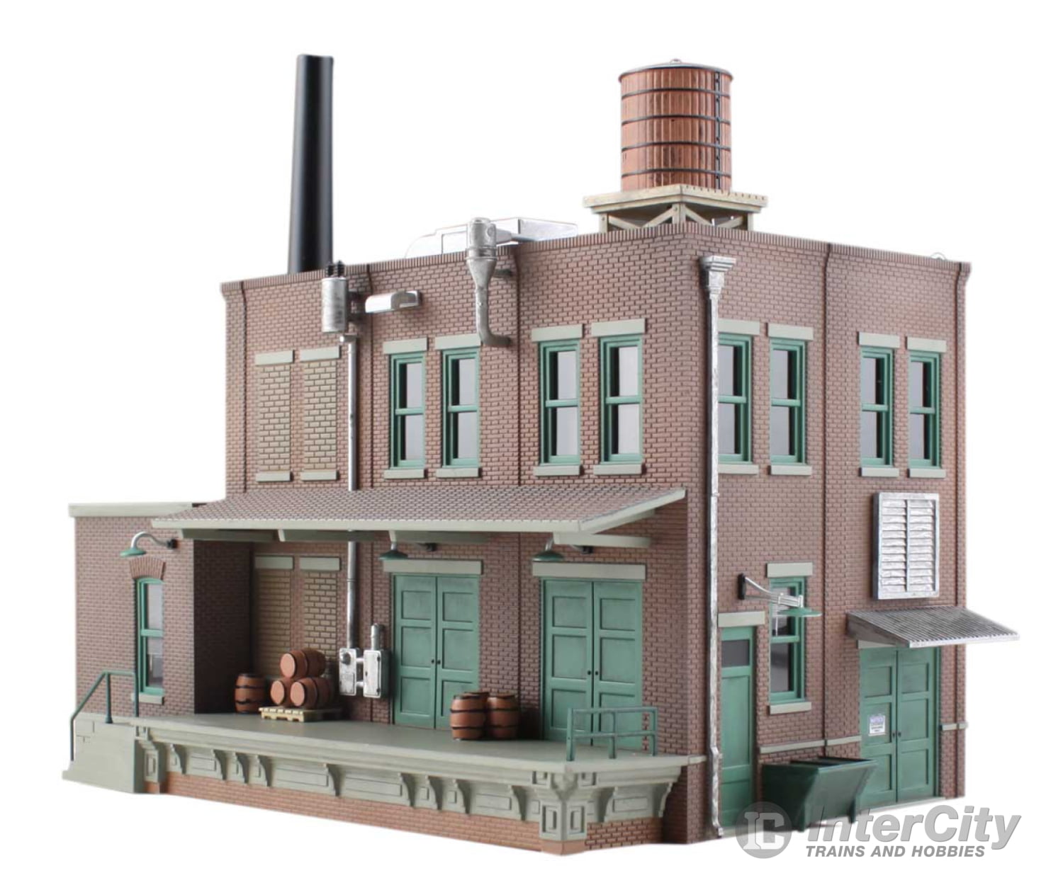 Woodland Scenics 4924 Clyde & Dales Barrel Factory (Lit) N Scale Structures