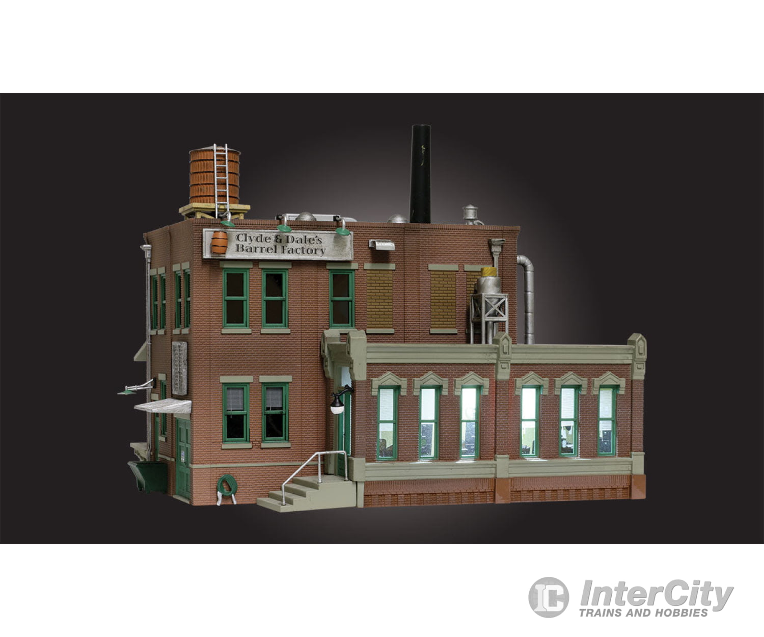 Woodland Scenics 4924 Clyde & Dales Barrel Factory (Lit) N Scale Structures