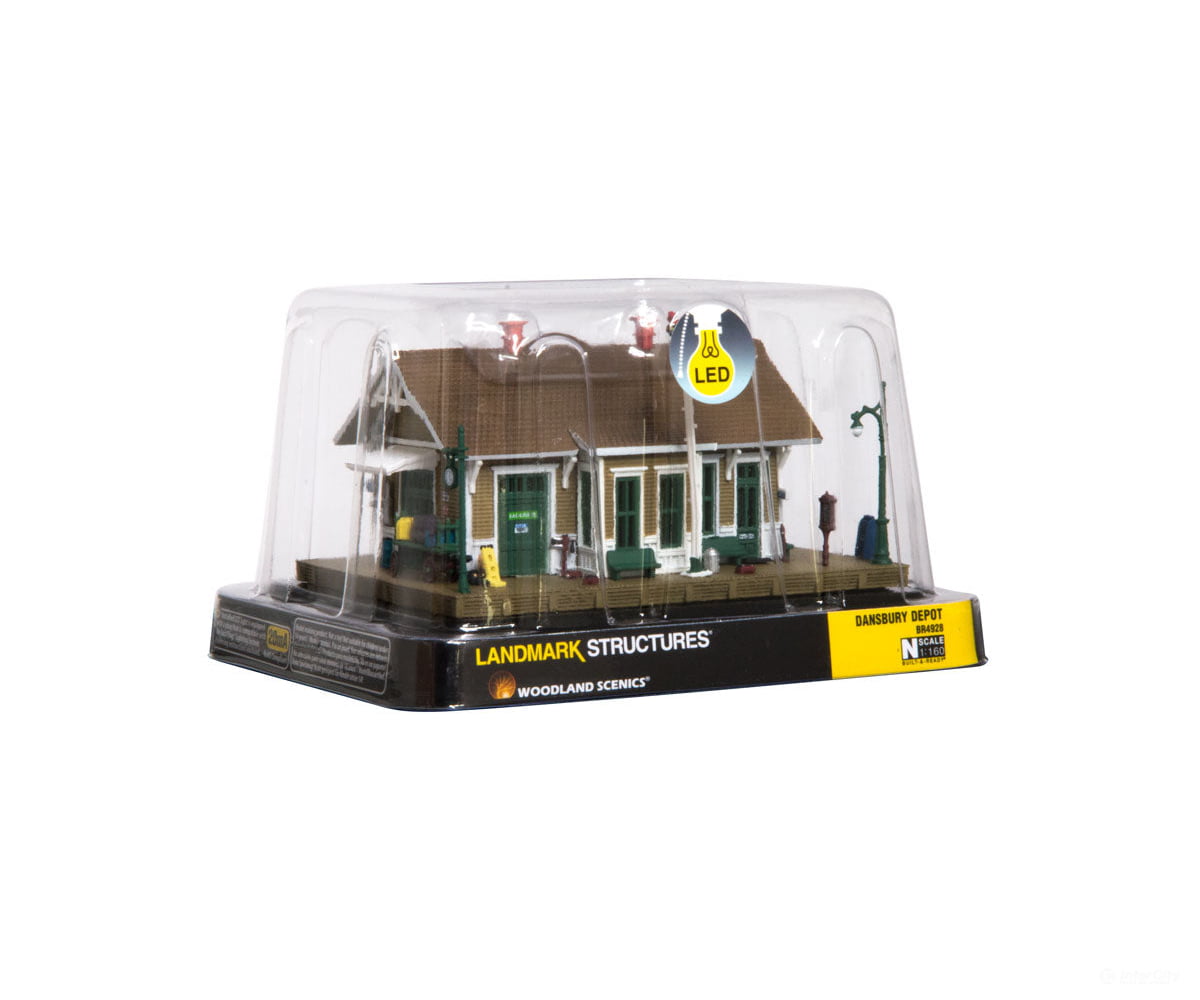 Woodland Scenics 4928 Dansbury Depot (Lit) N Scale Structures