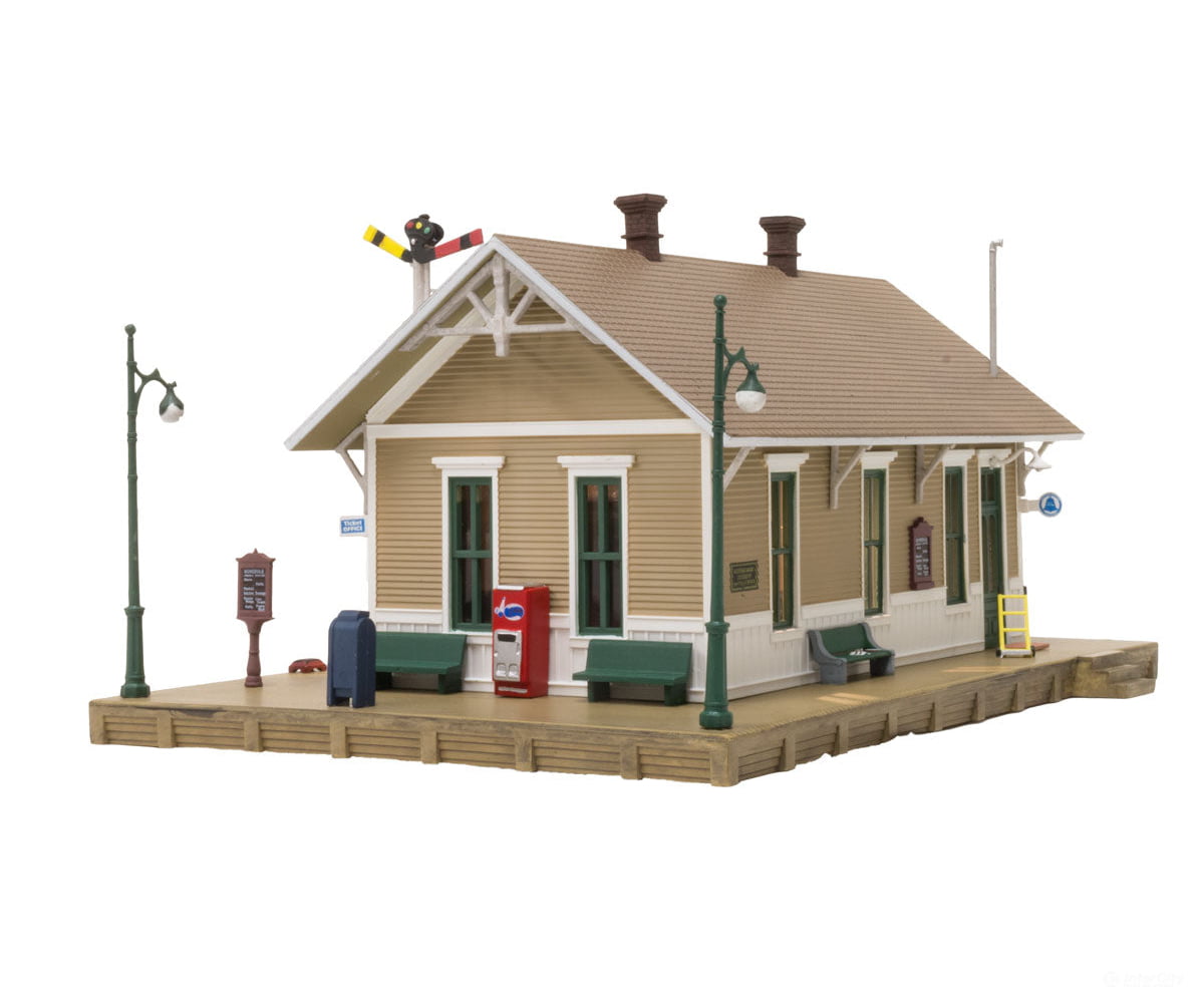 Woodland Scenics 4928 Dansbury Depot (Lit) N Scale Structures
