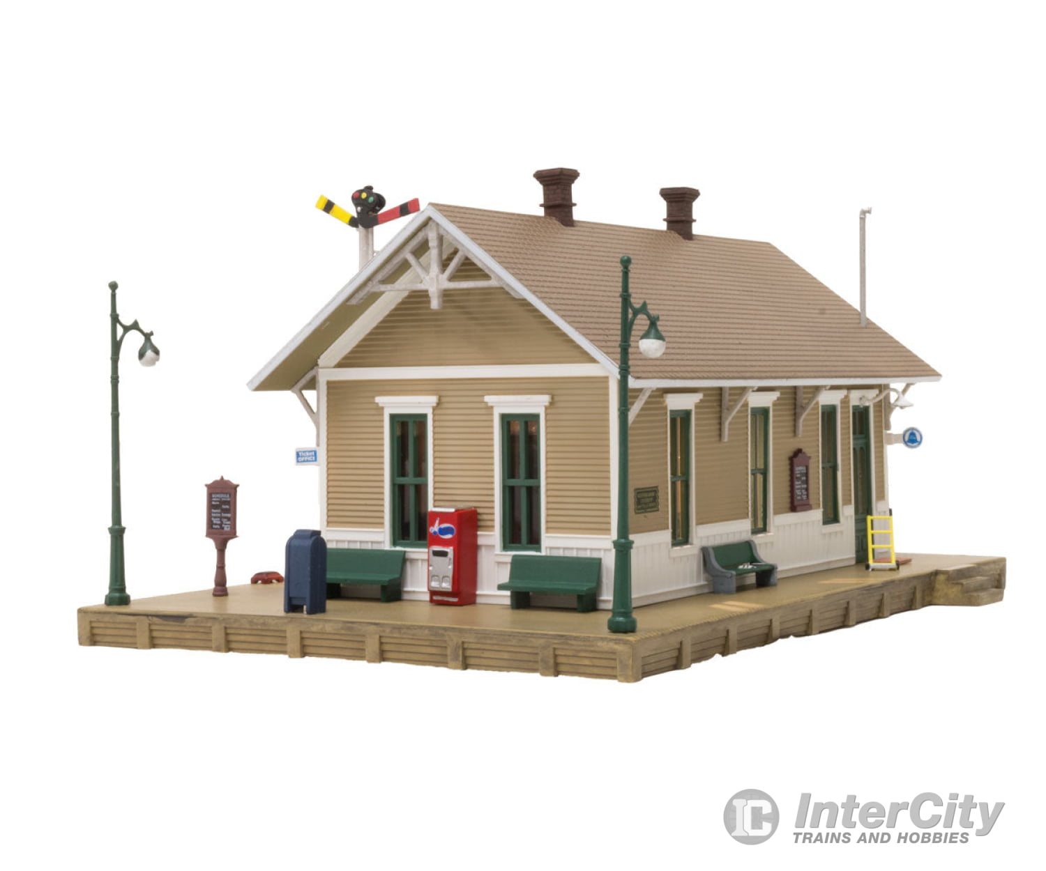 Woodland Scenics 4928 Dansbury Depot (Lit) N Scale Structures