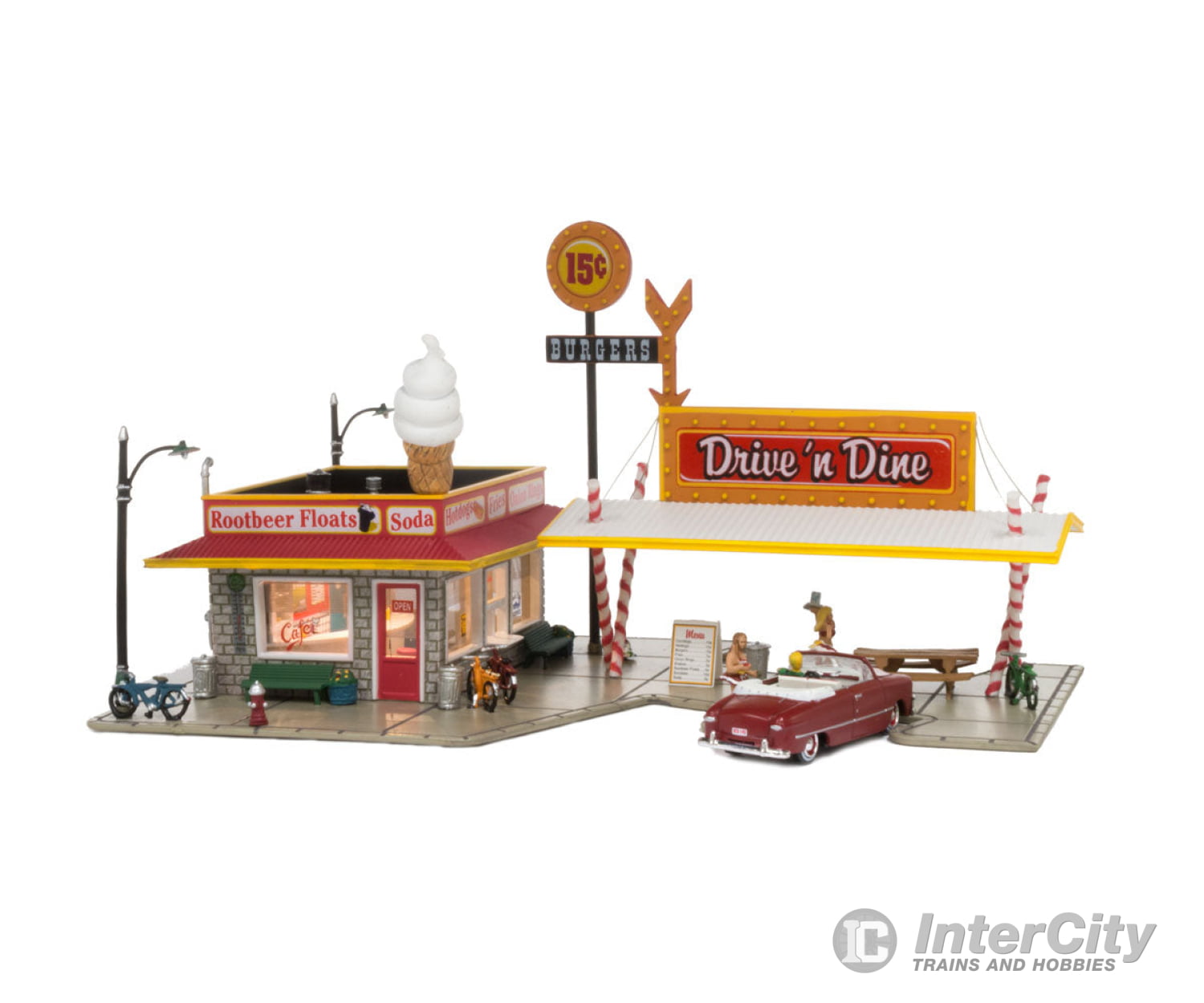 Woodland Scenics 4929 Drive ’N Dine (Lit) N Scale Structures