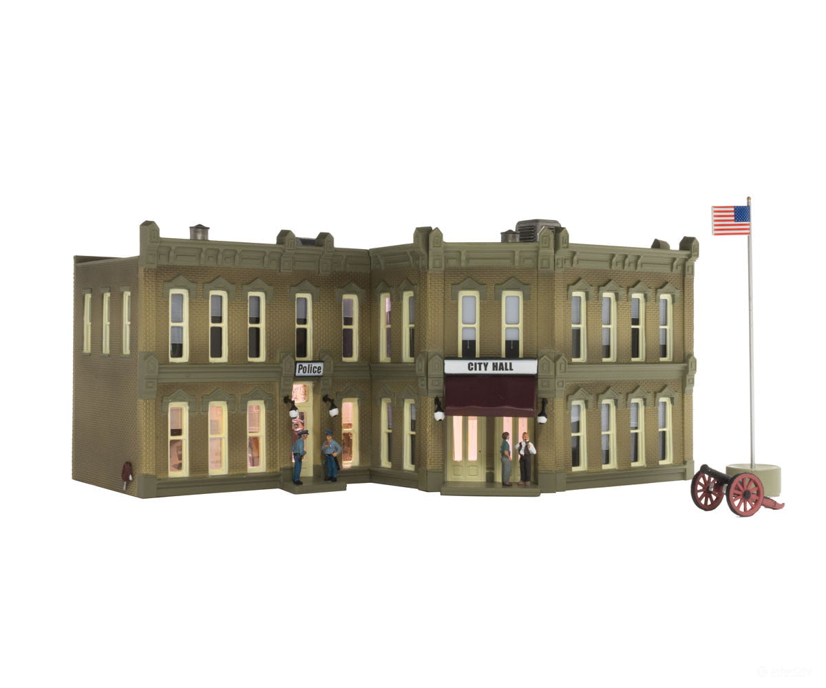 Woodland Scenics 4930 Municipal Building (Lit) N Scale Structures