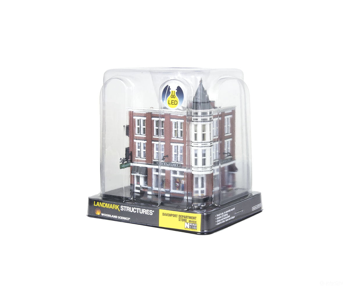 Woodland Scenics 4938 Davenport Dempartment Store (Lit) N Scale Structures