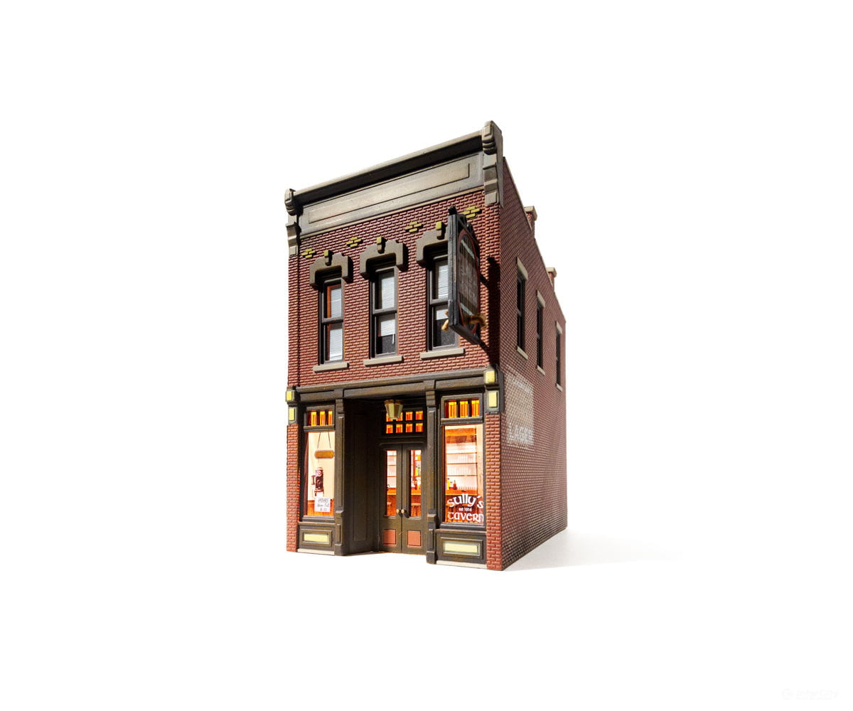 Woodland Scenics 4940 Sully’s Tavern (Lit) N Scale Built - & - Ready Structures