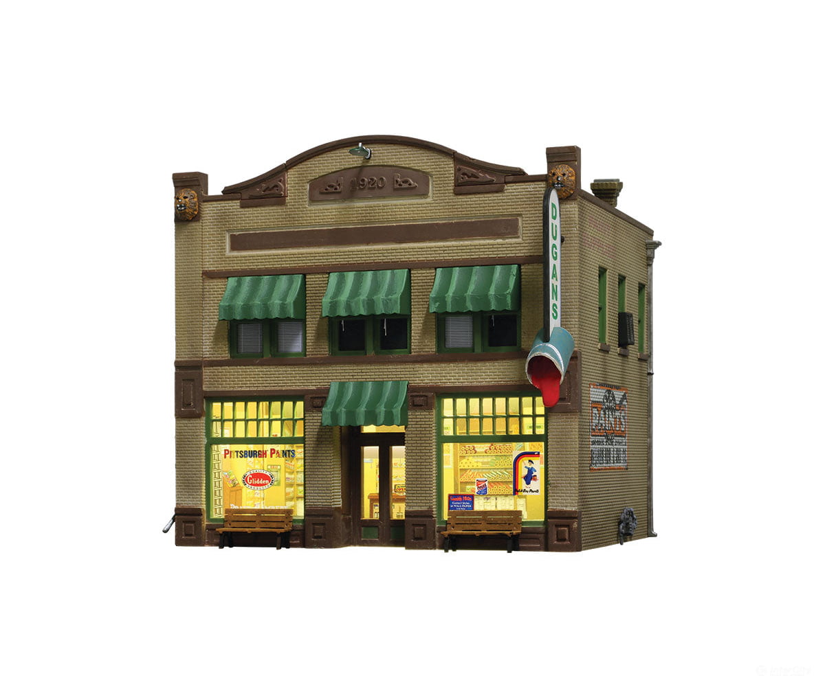 Woodland Scenics 4943 Dugan’s Paint Store (Lit) N Scale Structures
