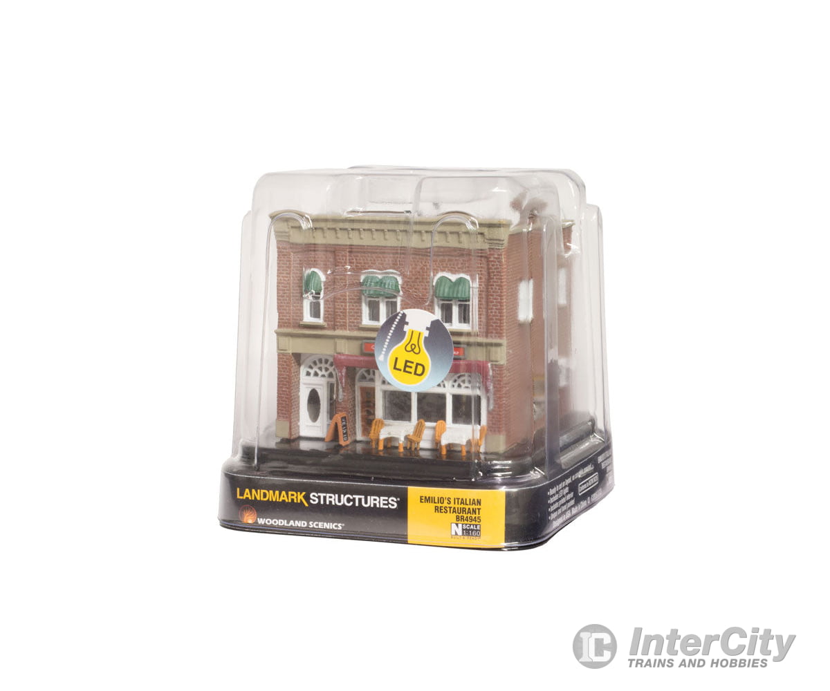 Woodland Scenics 4945 Emilio’s Italian Restaurant (Lit) N Scale Structures