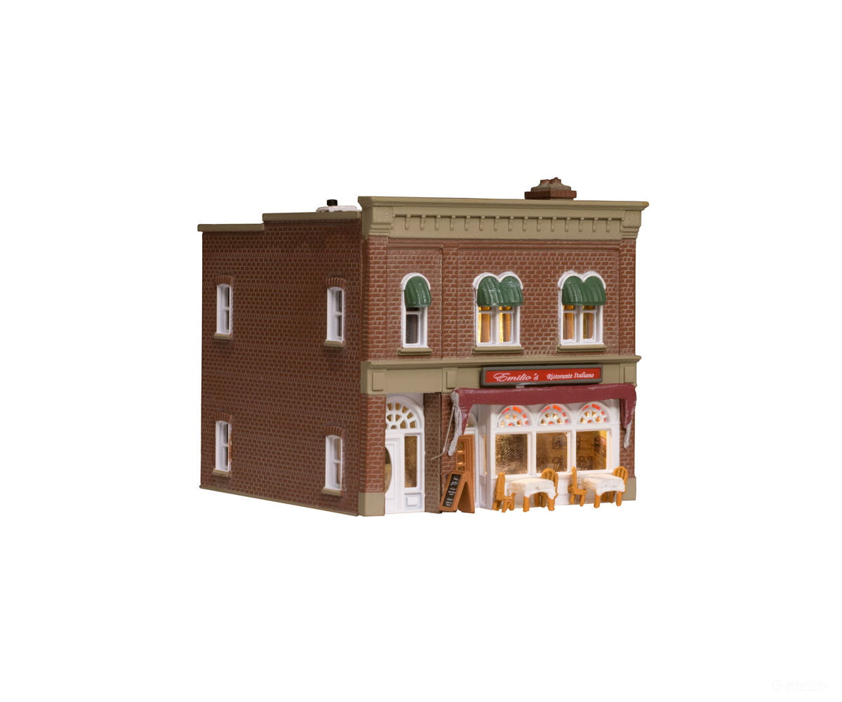 Woodland Scenics 4945 Emilio’s Italian Restaurant (Lit) N Scale Structures