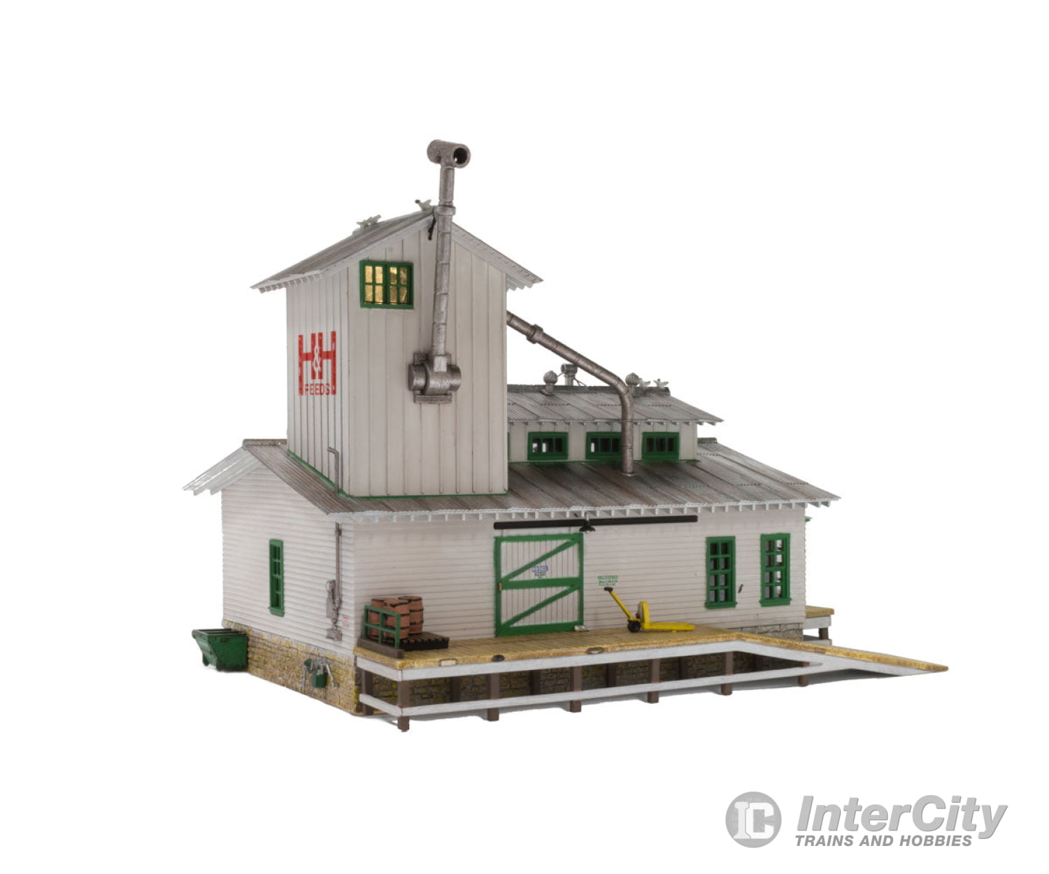 Woodland Scenics 4949 H & Feed Mill (Lit) N Scale Structures