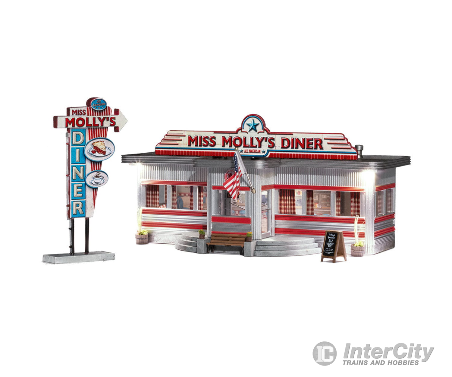 Woodland Scenics 4956 Miss Molly’s Diner N Scale Structures