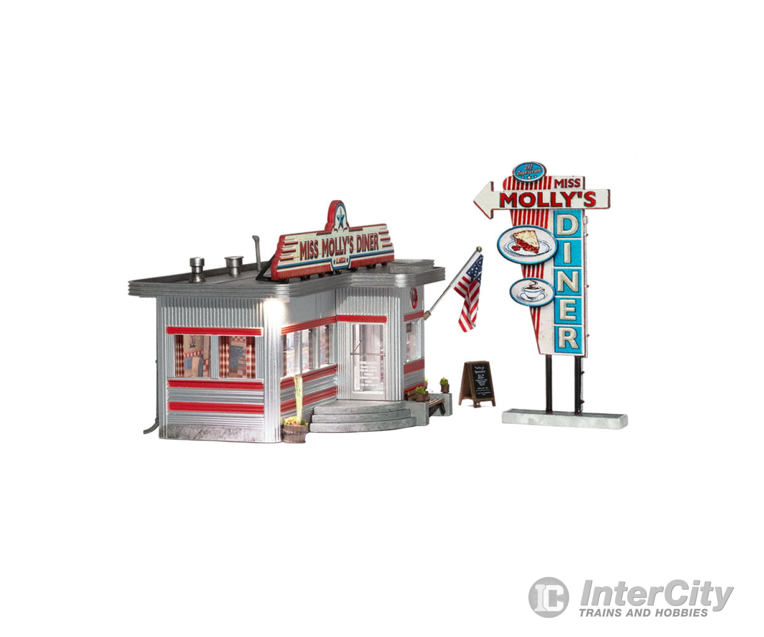 Woodland Scenics 4956 Miss Molly’s Diner N Scale Structures