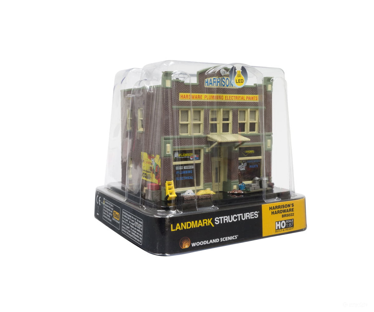Woodland Scenics 5022 Harrison’s Hardware (Lit) Ho Scale Structures