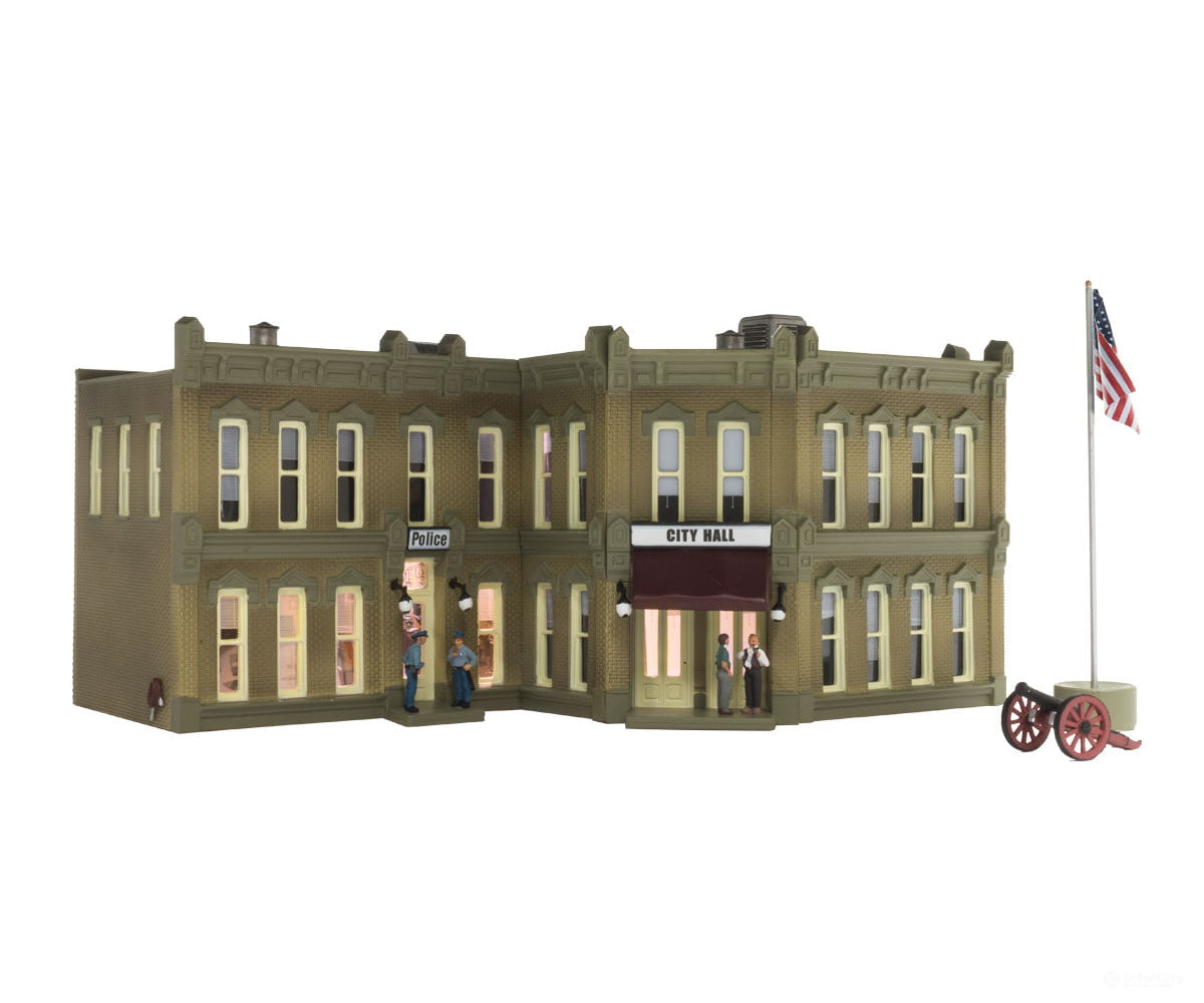 Woodland Scenics 5030 Municipal Building (Lit) Ho Scale Structures