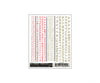 Woodland Scenics 504 Decal - Rr Roman Letters Red/Gold Decals