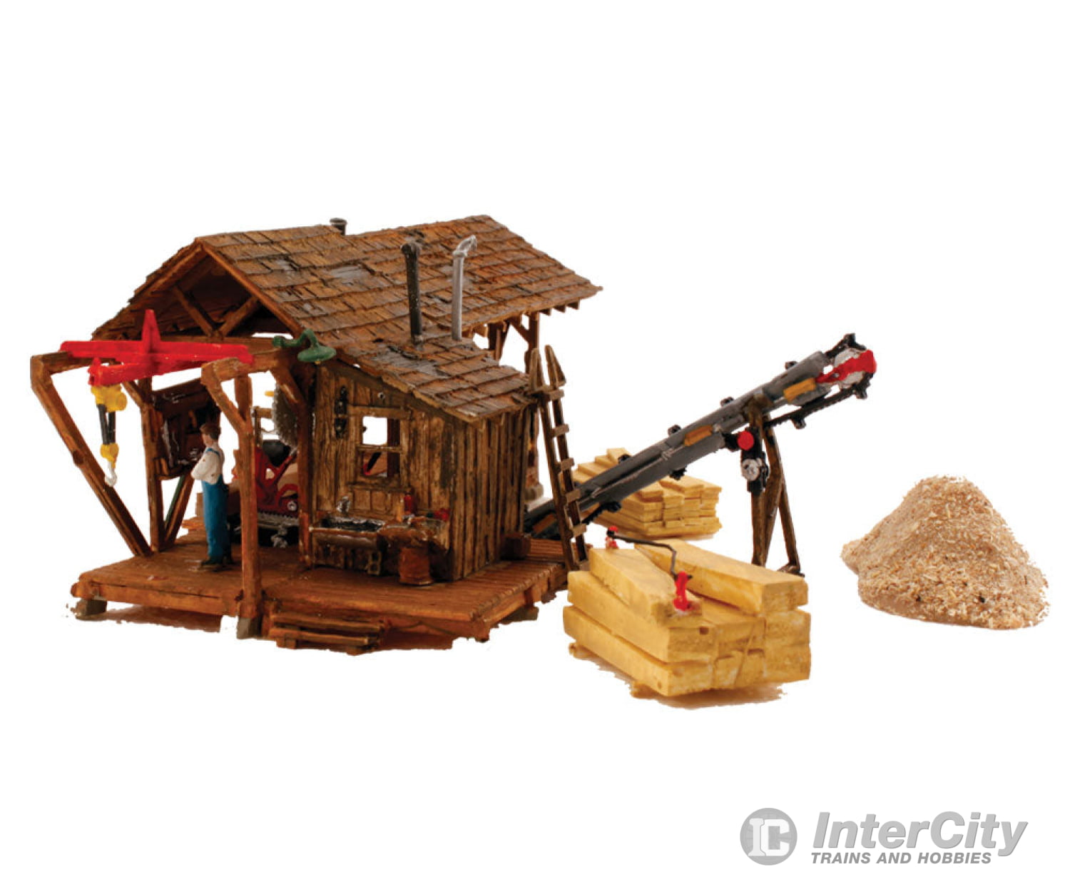 Woodland Scenics 5044 Buzz’s Sawmill (Lit) Ho Scale Structures