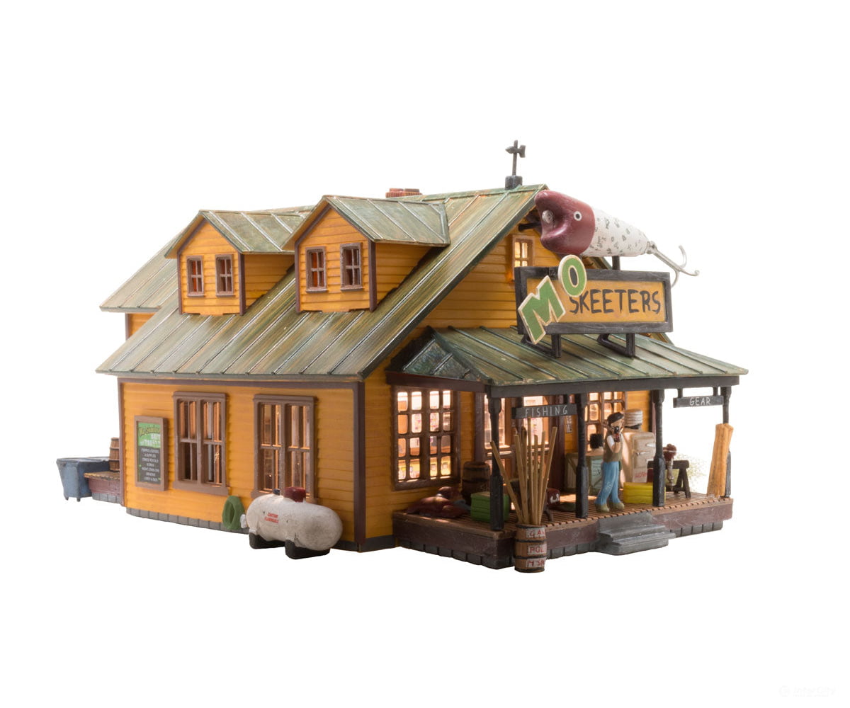 Woodland Scenics 5047 Mo Skeeters Bait & Tackle (Lit) Ho Scale Structures