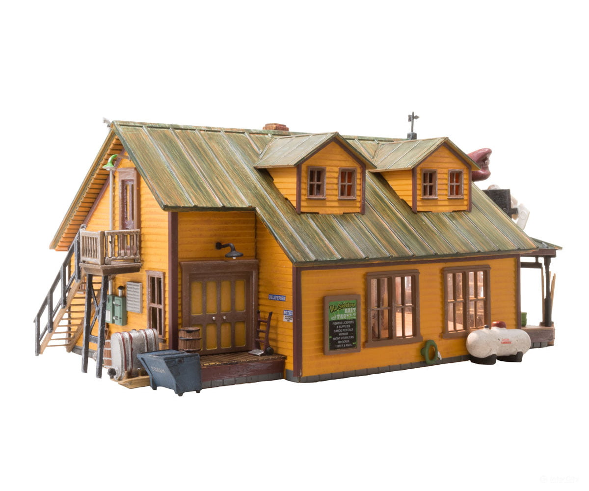 Woodland Scenics 5047 Mo Skeeters Bait & Tackle (Lit) Ho Scale Structures
