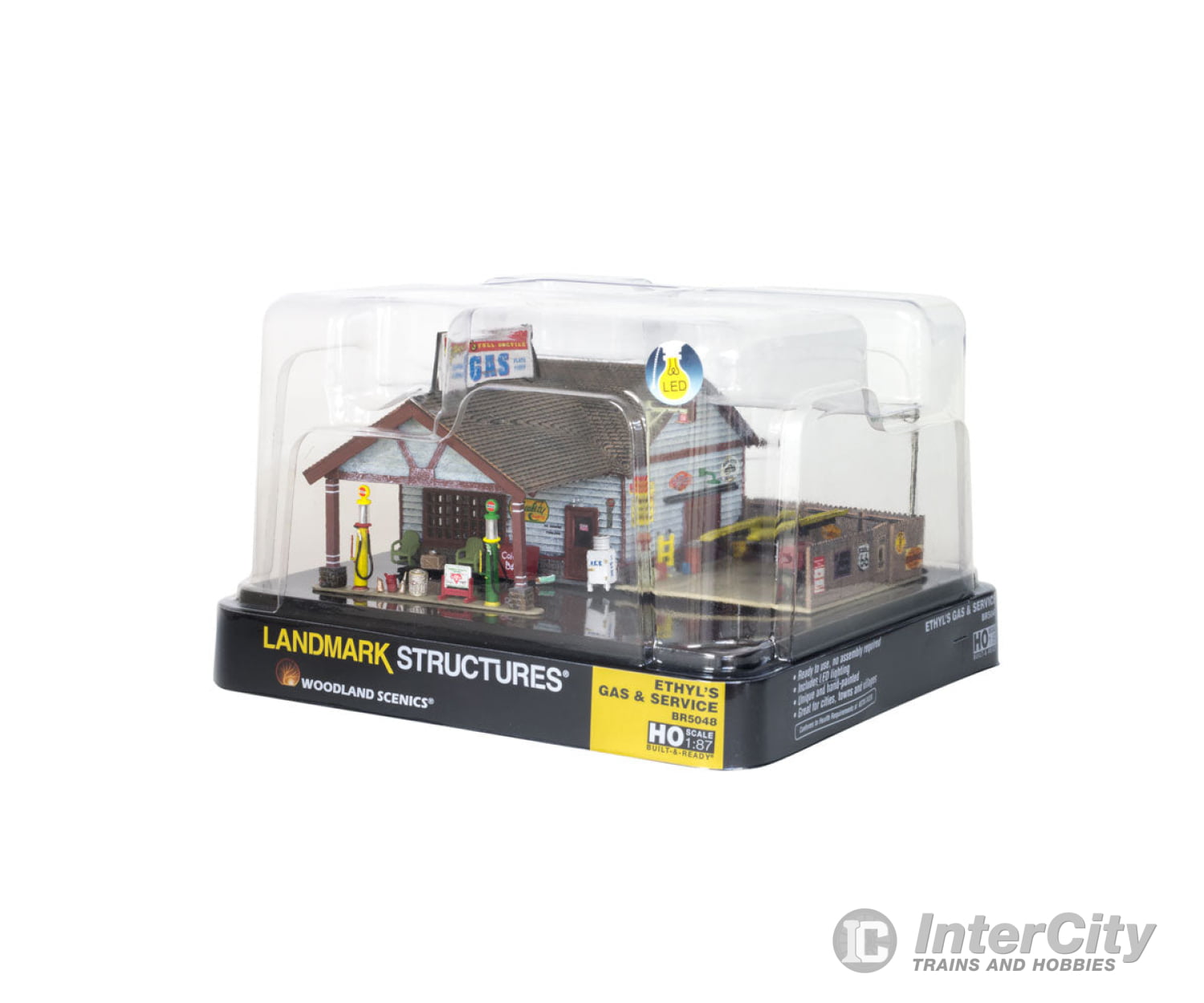 Woodland Scenics 5048 Ethyl’s Gas & Service (Lit) Ho Scale Structures