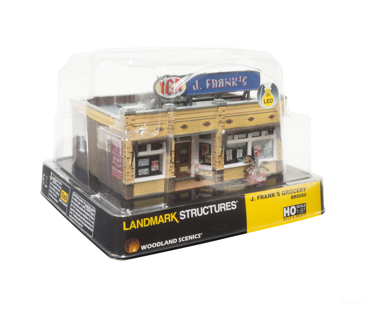Woodland Scenics 5050 J. Frank’s Grocery (Lit) Ho Scale Structures