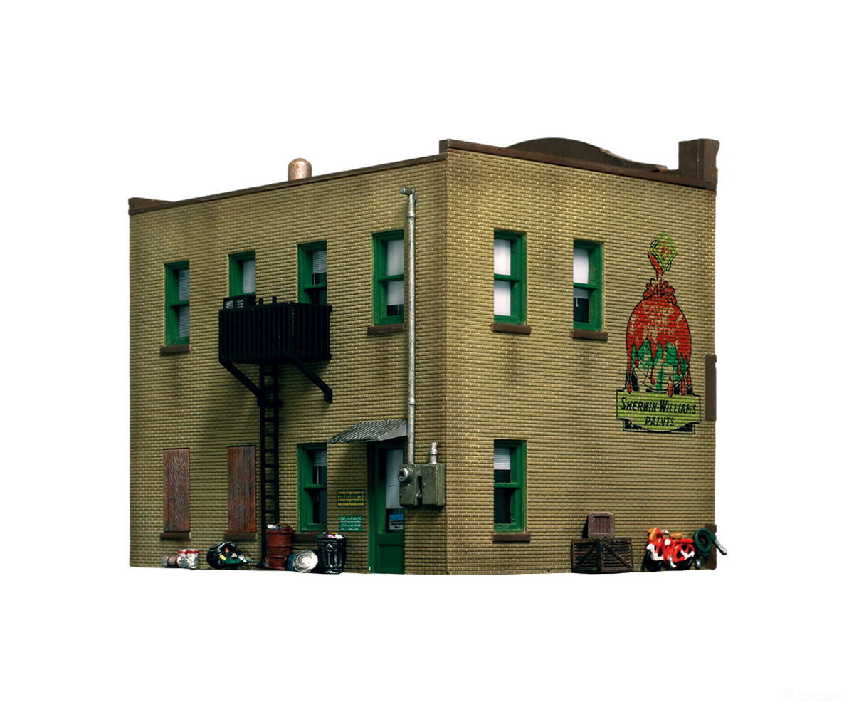 Woodland Scenics 5053 Dugan’s Paint Store (Lit) Ho Scale Structures