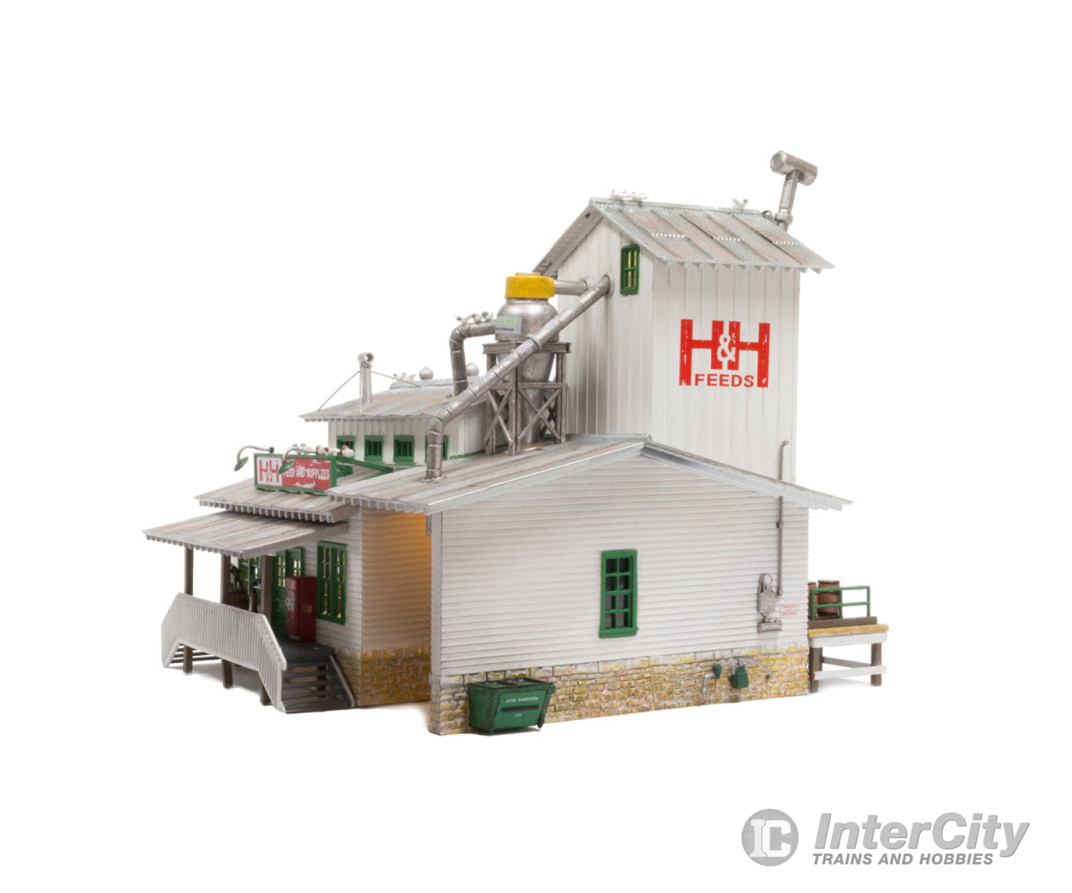 Woodland Scenics 5059 H & Feed Mill (Lit) Ho Scale Structures