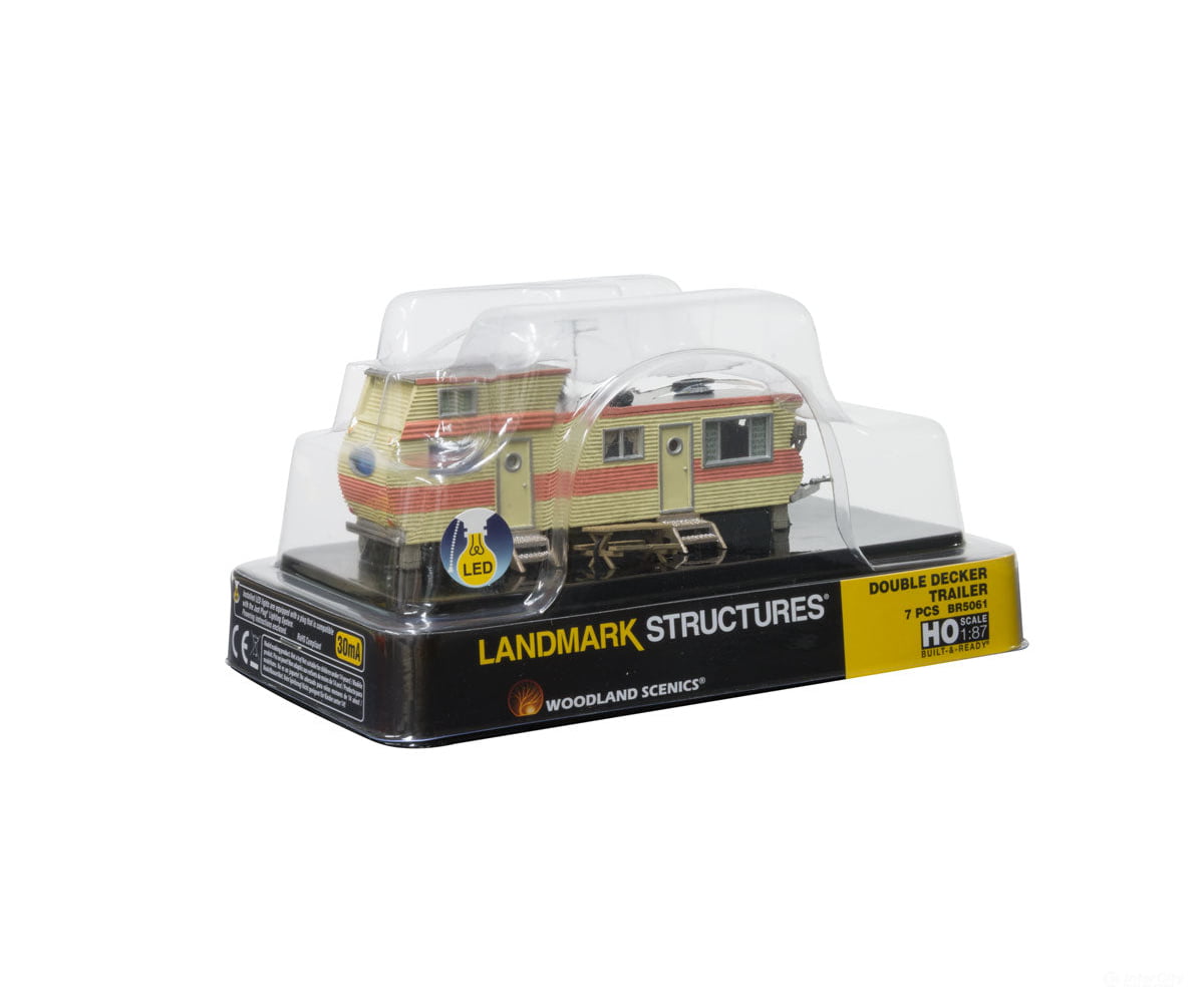 Woodland Scenics 5061 Double Decker Trailer (Lit) Ho Scale Structures