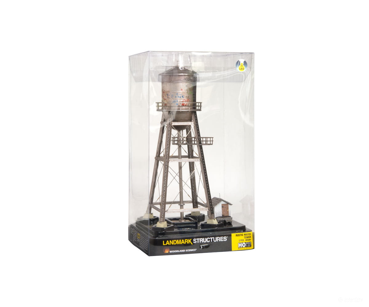 Woodland Scenics 5064 Rustic Water Tower (Lit) Ho Scale Structures