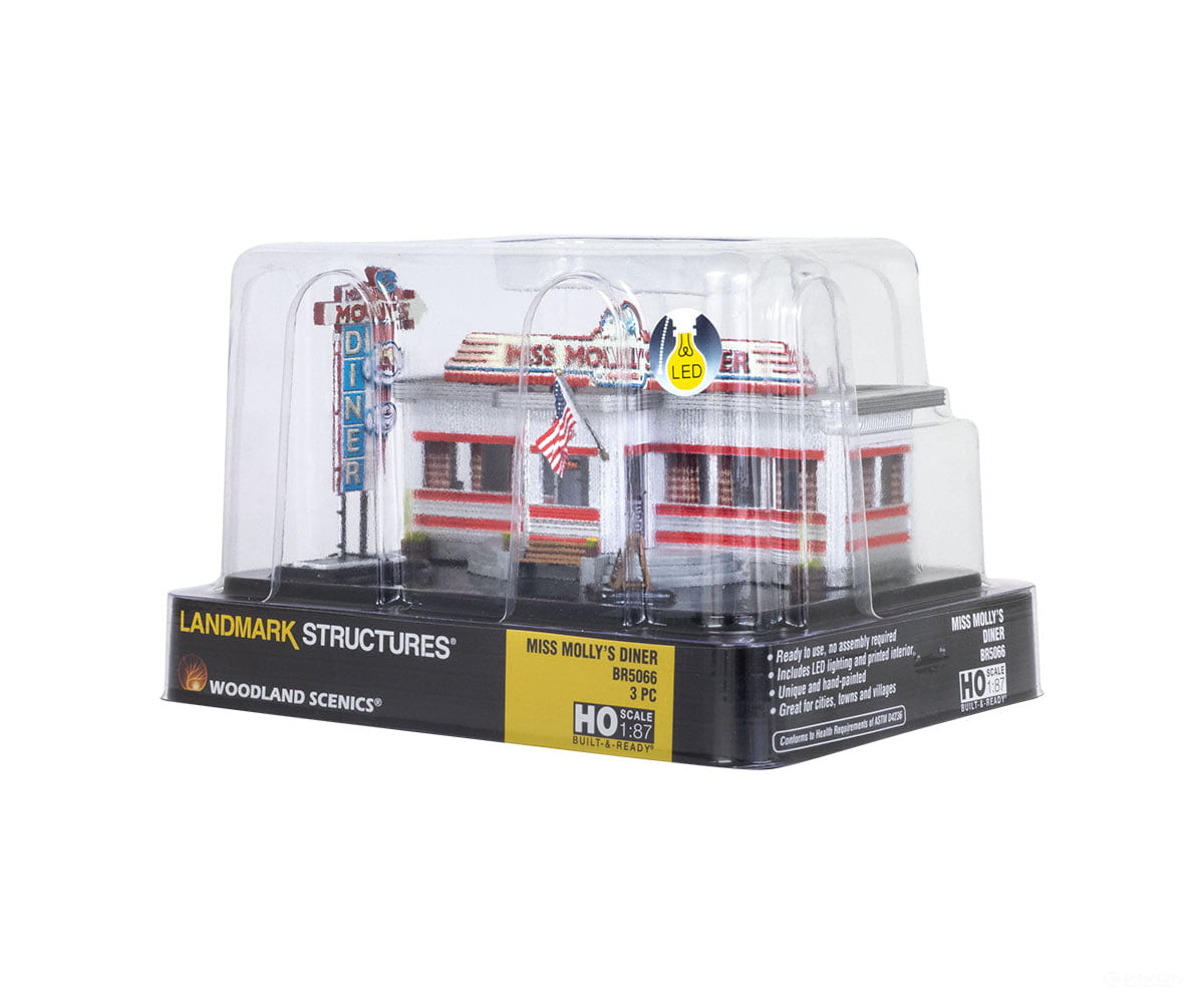Woodland Scenics 5066 Miss Molly’s Diner Ho Scale Structures