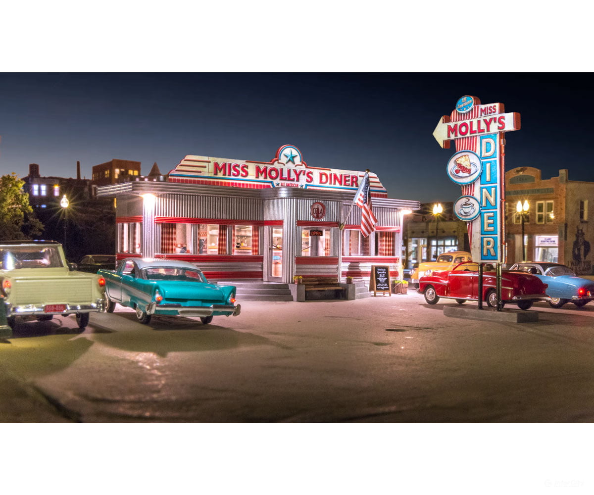 Woodland Scenics 5066 Miss Molly’s Diner Ho Scale Structures