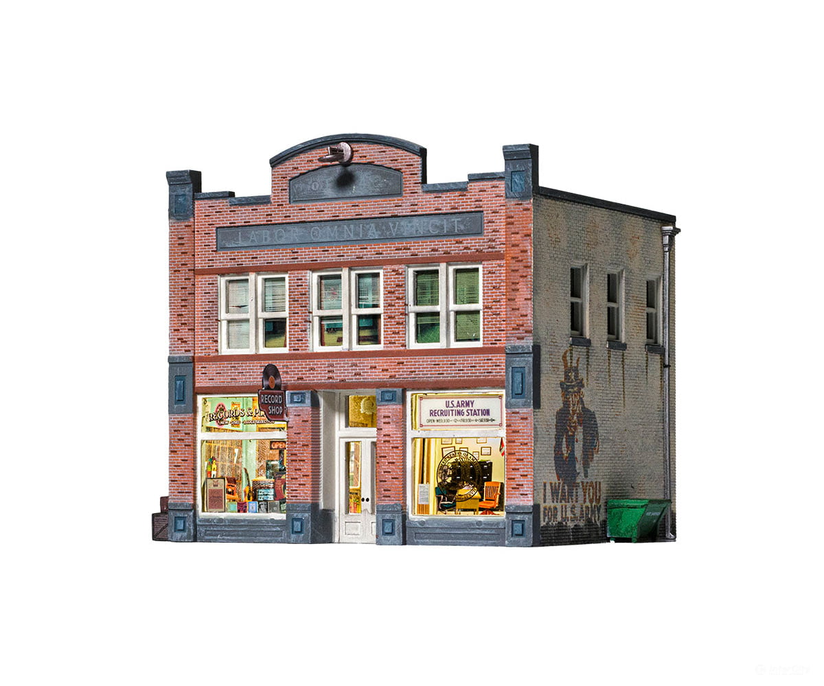 Woodland Scenics 5067 Records & Recruiting Ho Scale Structures
