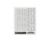 Woodland Scenics 509 Decal - Rr Roman Numbers Black Decals
