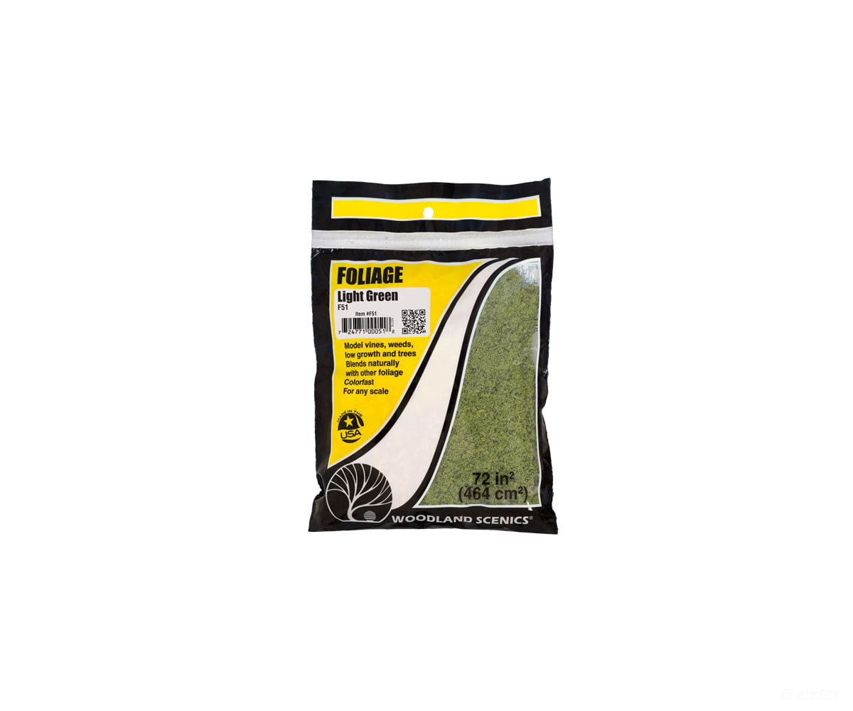 Woodland Scenics 51 Foliage Net - Light Green (60 Sq.in.) Trees & Vegetation