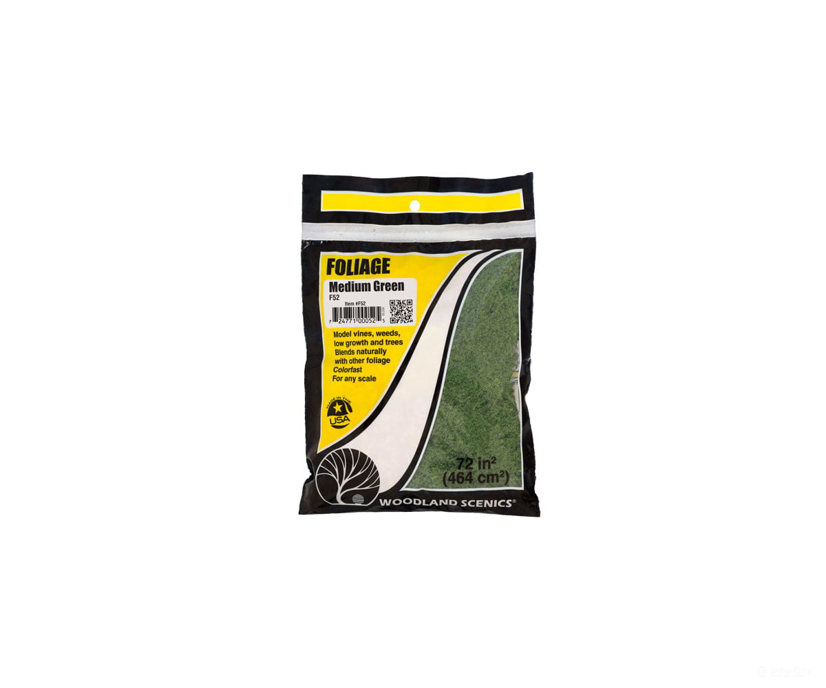 Woodland Scenics 52 Foliage Net - Medium Green (60 Sq.in.) Grass & Scenery Mats
