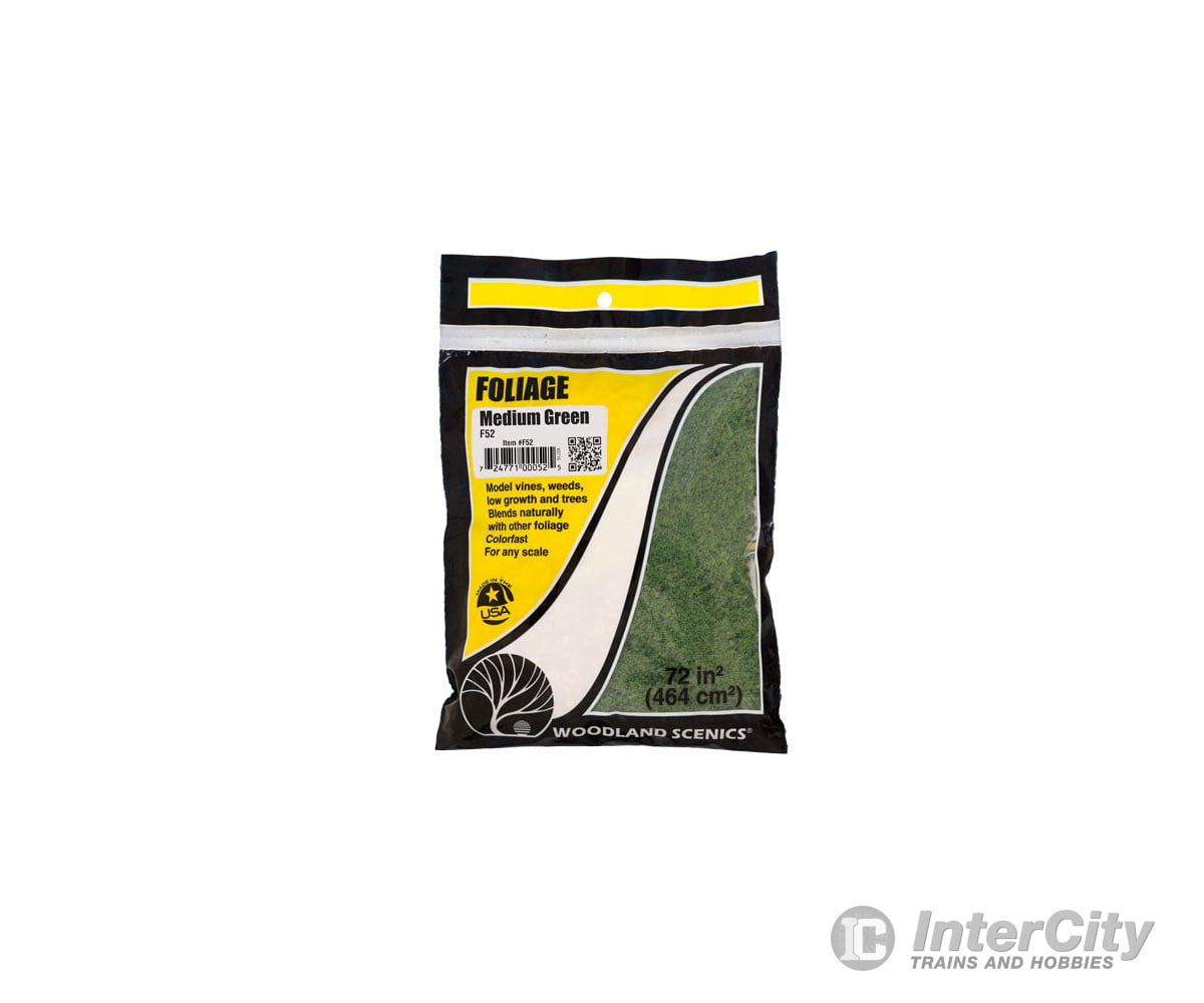 Woodland Scenics 52 Foliage Net - Medium Green (60 Sq.in.) Grass & Scenery Mats