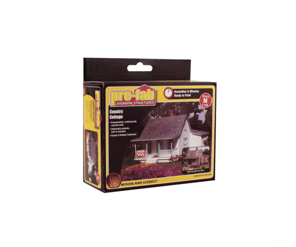 Woodland Scenics 5206 Country Cottage - Landmark Structures(R) - - Kit 2 - 1/32 X 2 - 29/32’ 5.1
