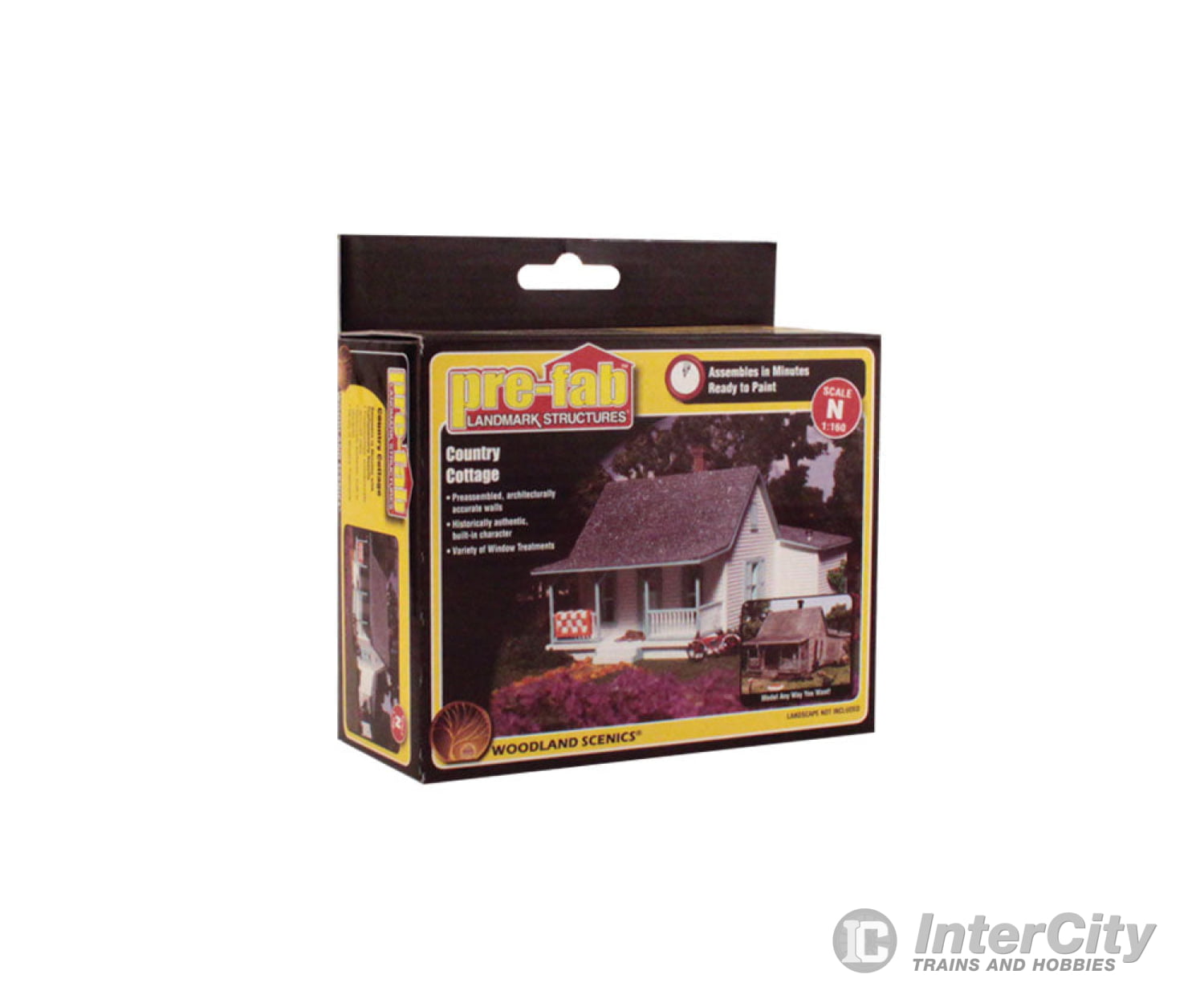 Woodland Scenics 5206 Country Cottage - Landmark Structures(R) - - Kit 2 - 1/32 X 2 - 29/32’ 5.1