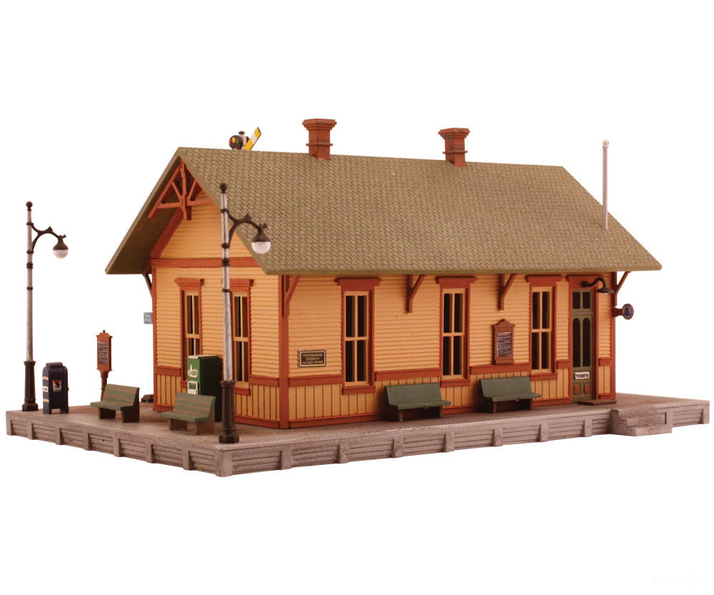 Woodland Scenics 5207 Station - Landmark Structures(R) - - Kit 4 - 1/32 X 2 - 15/16’ 10.2 7.46Cm