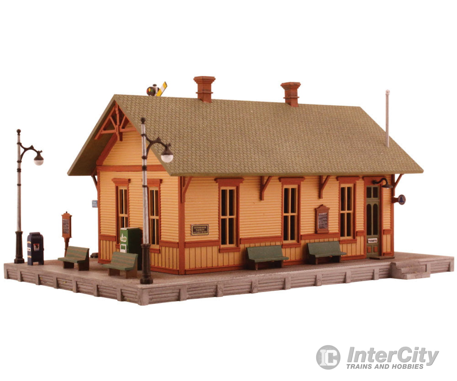 Woodland Scenics 5207 Station - Landmark Structures(R) - - Kit 4 - 1/32 X 2 - 15/16’ 10.2 7.46Cm