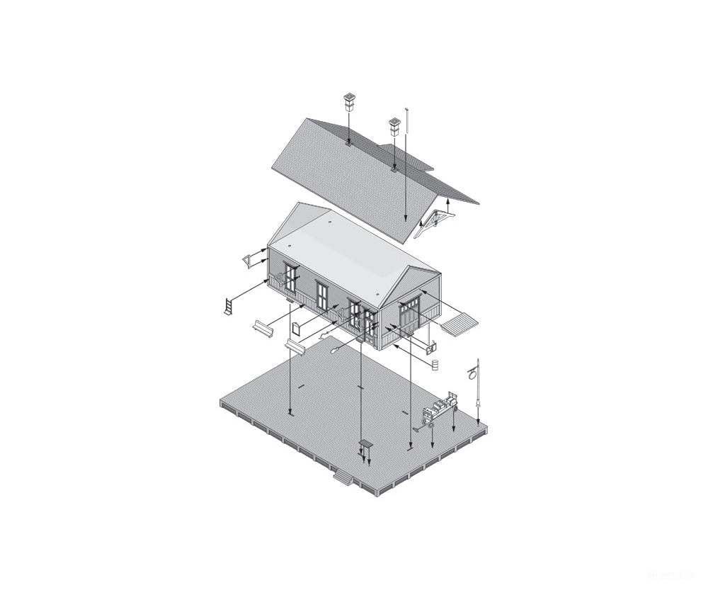 Woodland Scenics 5207 Station - Landmark Structures(R) - - Kit 4 - 1/32 X 2 - 15/16’ 10.2 7.46Cm