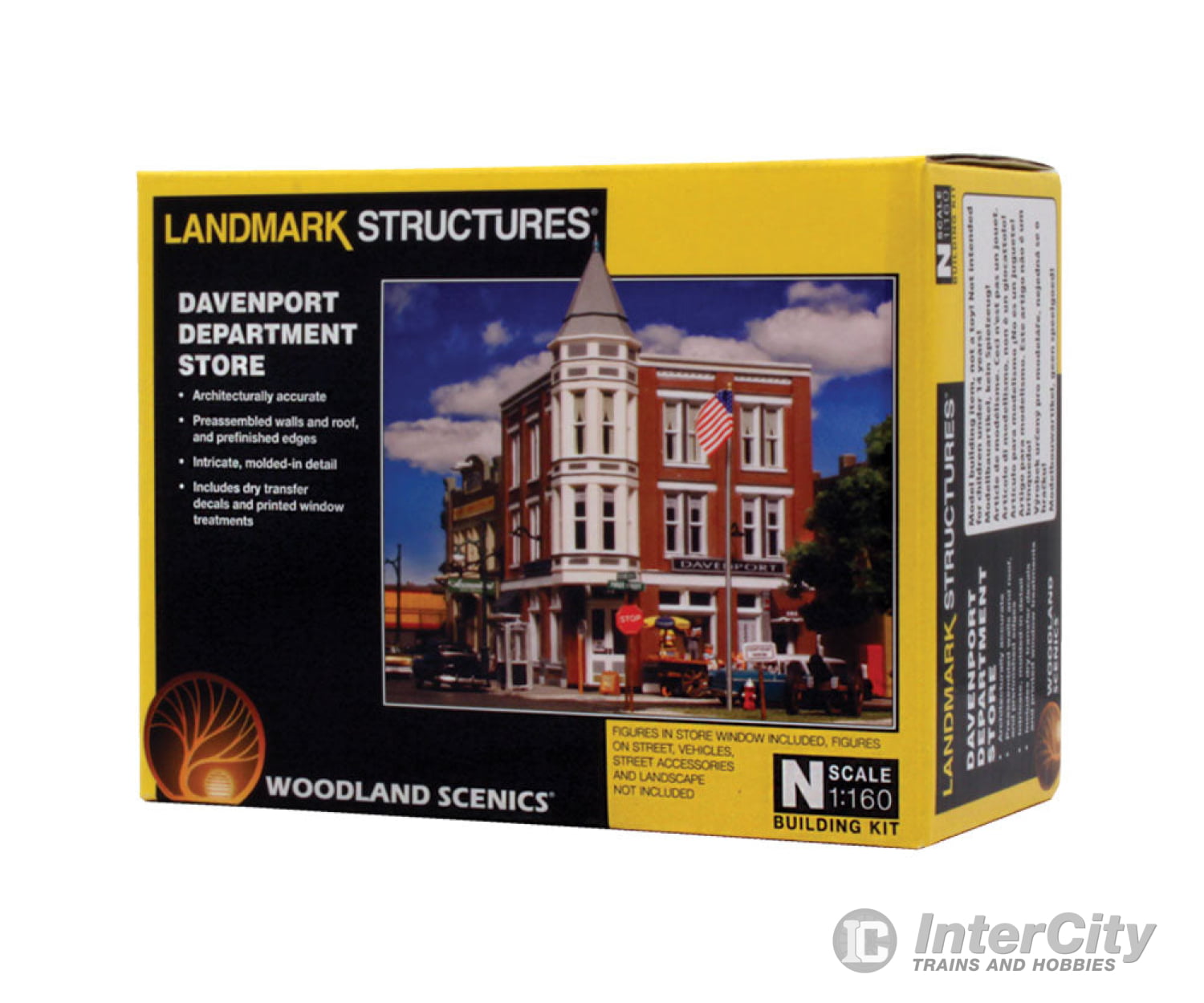 Woodland Scenics 5214 Davenport Department Store - Landmark Structures(R) - - Kit 2 - 3/4 X 2 -