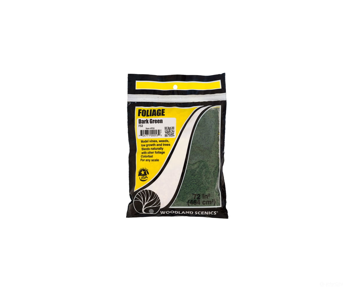 Woodland Scenics 53 Foliage Net - Dark Green (60 Sq.in.) Trees & Vegetation
