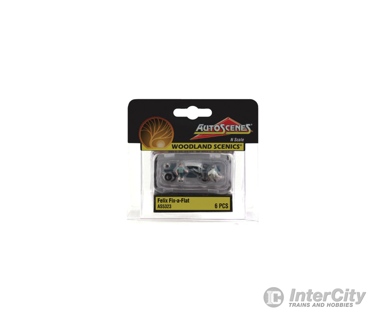 Woodland Scenics 5323 Felix Fix - A - Flat - Autoscenes(Tm) Cars & Trucks