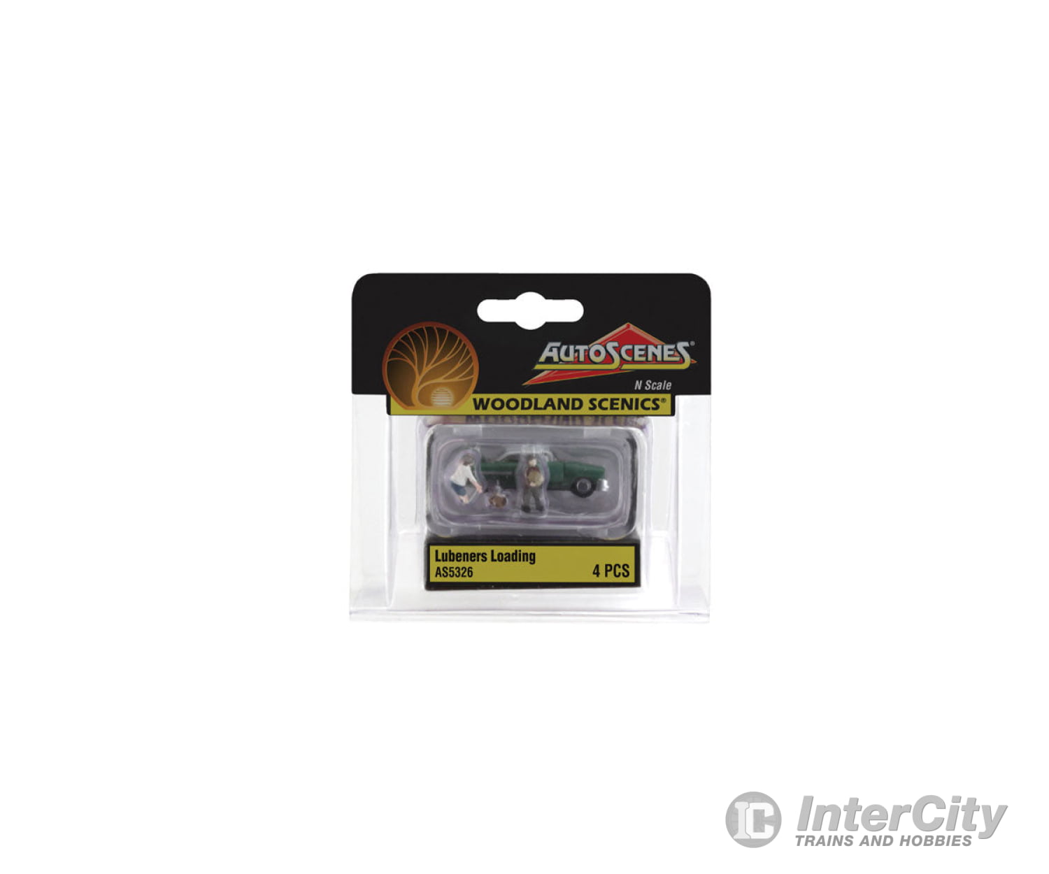 Woodland Scenics 5326 Autoscenes(Tm) - - Lubeners Loading Their Luggage Cars & Trucks