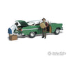 Woodland Scenics 5326 Autoscenes(Tm) - - Lubeners Loading Their Luggage Cars & Trucks