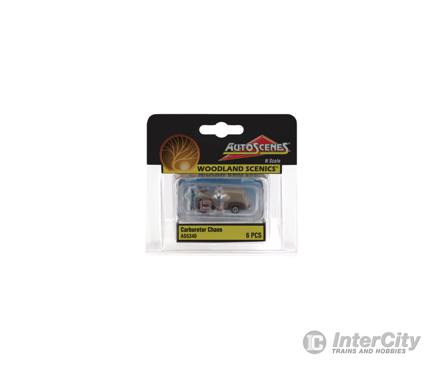 Woodland Scenics 5340 Autoscenes(R) - Assembled - - Carburetor Chaos Cars & Trucks