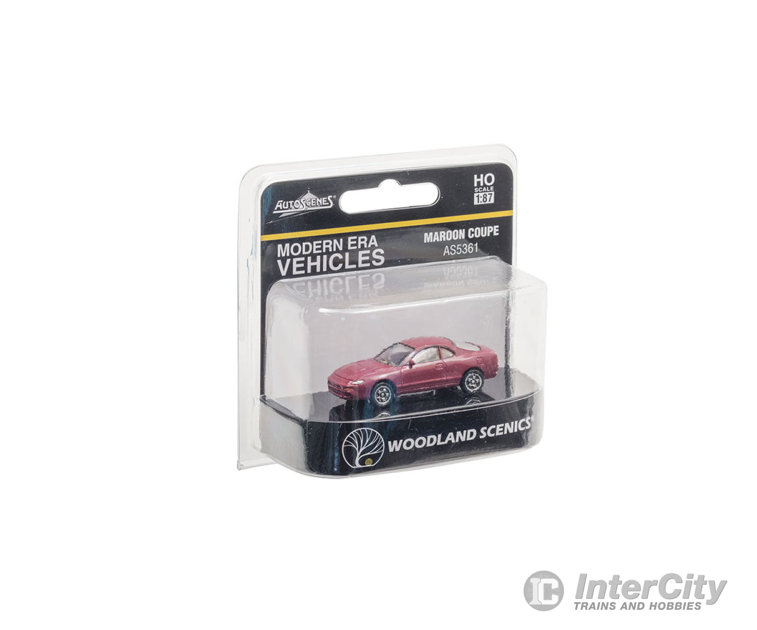 Woodland Scenics 5361 Coupe - Modern Era Vehicles Maroon Cars & Trucks