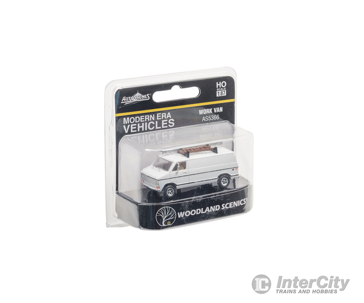 Woodland Scenics 5366 Work Van - Modern Era Vehicles - - White Cars & Trucks