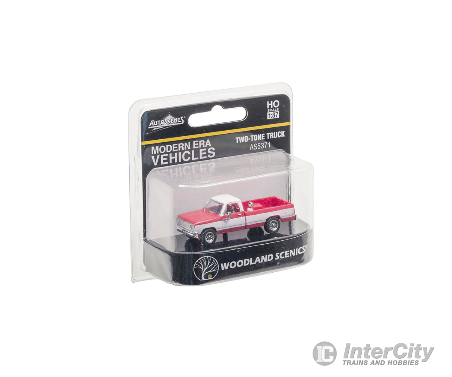 Woodland Scenics 5371 Truck - Modern Era Vehicles - - Red White Cars & Trucks