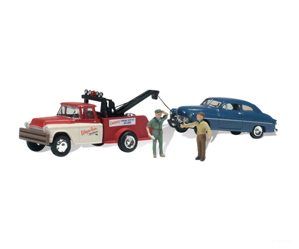 Woodland Scenics 5524 Wayne Recker Tow Service (Ho) Cars & Trucks
