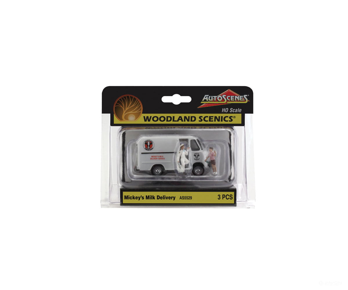Woodland Scenics 5529 Mickey Milk Delivery (Ho) Cars & Trucks